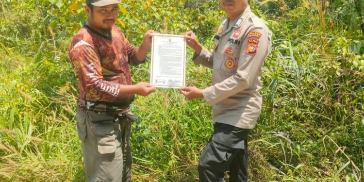 Polsek Langgam Giatkan Patroli Cegah Karhutla di Jalan Segati
