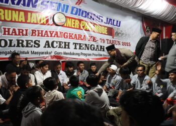 Angkat Kesenian Dan Budaya Di Peringatan Bhayangkara Ke-79, Polres Aceh Tengah Gelar Didong Gayo