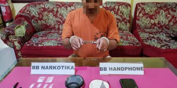 Polsek Kampar Kiri Hilir Ungkap Kasus Narkoba, 2,42 Gram Sabu Diamankan