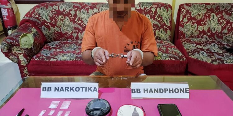Polsek Kampar Kiri Hilir Ungkap Kasus Narkoba, 2,42 Gram Sabu Diamankan