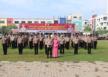 102 Anggota Polres Metro Tangerang Kota Peroleh Reward Kenaikan Pangkat
