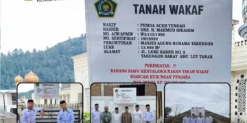 Kemenag Aceh Tengah Lakukan Pengamanan Aset Wakaf Melalui Papanisasi Di 10 Titik