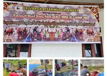 Paguyuban Musga Langsa Sembelih Tiga Ekor Sapi