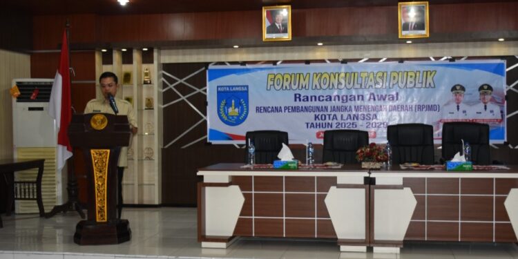 Jeffry Sentana Buka Forum Konsultasi Publik RPJMD Kota Langsa