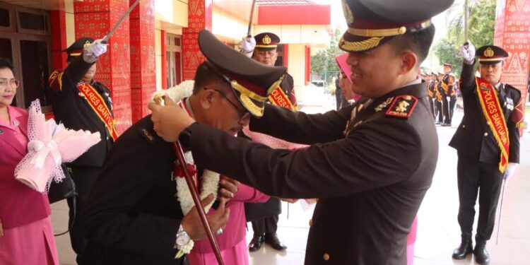 Polres Banyuasin Lepas 8 Pahlawan Penuh Haru, Prosesi Purna Bhakti Warnai Hari Bhayangkara Ke-79