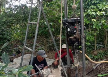 Kebutuhan Vital, Pemerintahan Kampung Rejewali Kembali Bangun 2 Sumur Bor
