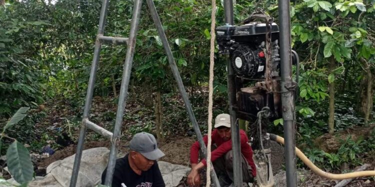 Kebutuhan Vital, Pemerintahan Kampung Rejewali Kembali Bangun 2 Sumur Bor