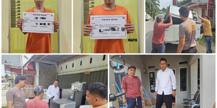 Polsek Benai Berhasil Ungkap Kasus Pencurian Pemberatan Dua Pelaku Di Amankan
