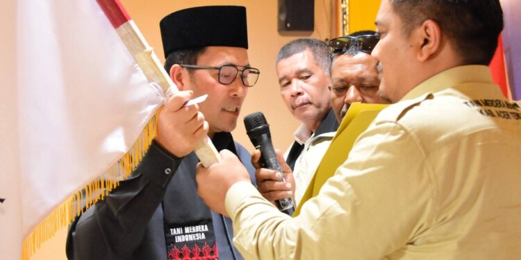 Hadiri Pelantikan Tani Merdeka, Bupati Haili Yoga: “Mari Wujudkan Kemandirian Dan Kesejahteraan Petani”