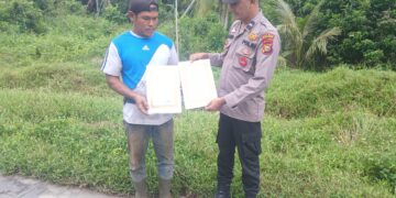 Polsek Kuala Kampar Gelar Patroli Antisipasi Karhutla, Masyarakat Diajak Jaga Lingkungan