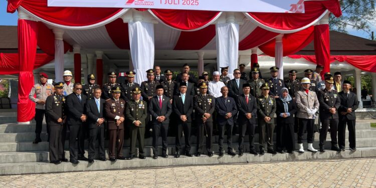 Kalapas Narkotika Langsa Hadiri Upacara HUT Bhayangkara ke-79, Perkuat Sinergi dengan Polri