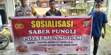 Polsek Langgam Sosialisasikan Saber Pungli, Warga Diimbau Tolak Calo dan Pungutan Liar