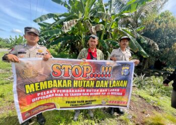 Polsek Teluk Meranti Gaungkan Maklumat Kapolda Riau untuk Cegah Karhutla