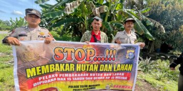 Polsek Teluk Meranti Gaungkan Maklumat Kapolda Riau untuk Cegah Karhutla