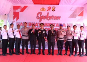 Bhayangkara Ke 79, Personil Polres Aceh Singkil Terima Penghargaan Ungkap Pembunuhan Guru