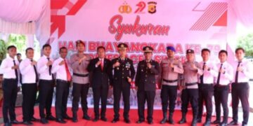 Bhayangkara Ke 79, Personil Polres Aceh Singkil Terima Penghargaan Ungkap Pembunuhan Guru