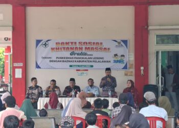 Kapolsek Pangkalan Lesung Kawal Ketat Bakti Sosial Khitanan Massal Baznas dan Puskesmas Bersinar