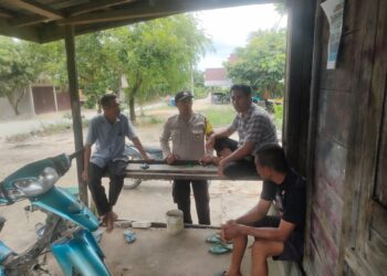 Bhabinkamtibmas Desa Sotol Gelar Kegiatan Cooling System Ciptakan Situasi Kondusif di Pelalawan