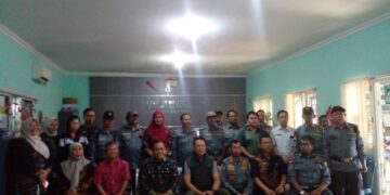 Rapat Kerja Satuan Satlinmas Kota Palembang Di kelurahan 3 Ilir 