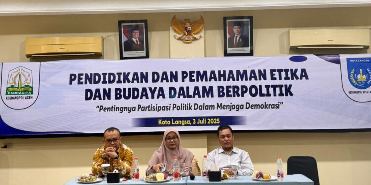 Kesbangpol Aceh Gelar Sosialisasi Pemahaman Etika dan Budaya Berpolitik bagi Kaum Hawa di Langsa