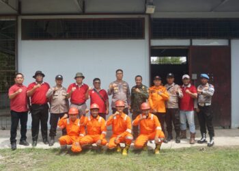 Kapolsek Pangkalan Kuras Tinjau Peralatan Penanggulangan Karhutla dan Program Ketahanan Pangan di PT. SBP