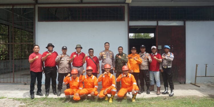 Kapolsek Pangkalan Kuras Tinjau Peralatan Penanggulangan Karhutla dan Program Ketahanan Pangan di PT. SBP