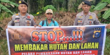Polsek Teluk Meranti Sosialisasikan Maklumat Kapolda Riau untuk Cegah Karhutla