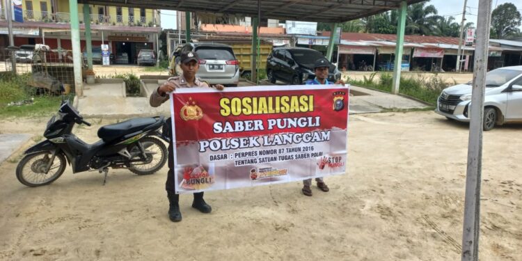 Polsek Langgam Gencarkan Sosialisasi Saber Pungli, Warga Diimbau Tolak Praktik Pemungutan Liar
