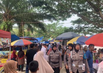 Hari Kedua Pengamanan  Pacu Jalur Rayon III Di Kecamatan Pangean Kapolres Tekankan Tetap Jaga keamanan Dan ketertiban