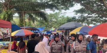 Hari Kedua Pengamanan  Pacu Jalur Rayon III Di Kecamatan Pangean Kapolres Tekankan Tetap Jaga keamanan Dan ketertiban