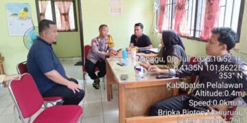 Polisi Langgam Pelalawan Gencar Lakukan DDS Sambang Warga