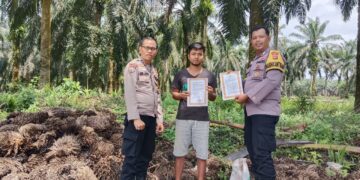 Polsek Pangkalan Lesung Gencar Sosialisasikan Maklumat Kapolda Riau Terkait Karlahut