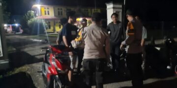 Patroli Malam Senin Polsek Ukui, Wujud Konsistensi Jaga Kamtibmas Tetap Aman