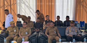 Kapolsek Singingi Hadiri Peresmian Kantor Desa Dan Pasar Desa Kebun Lado