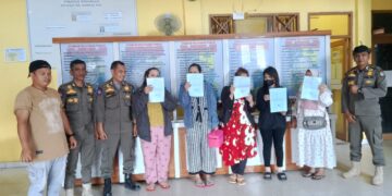 Satpol PP Kampar Kiri Melaksanakan Razia Penyakit masyarakat