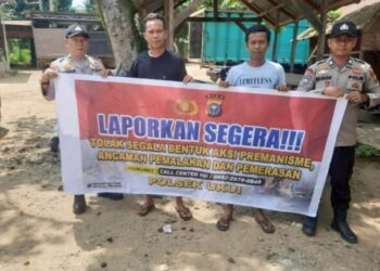 Polsek Ukui Ajak Warga Bersatu Tolak Premanisme, Demi Lingkungan Aman dan Nyaman