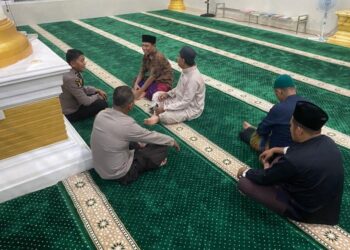 Lewat Subuh Harmoni, Polsek Pangkalan Lesung Sampaikan Imbauan Kamtibmas Ke Warga