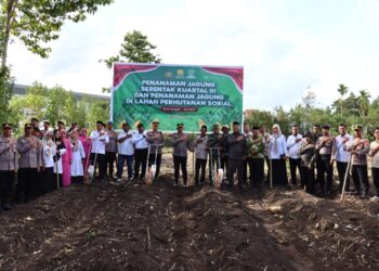 Penanaman Jagung Serentak Kuartal III, Polres Aceh Tengah Siapkan Lahan 24 Hektare Lebih