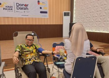 Rangkaian Peringatan Hari Pajak, KPP Pratama Langsa Gelar Donor Darah 
