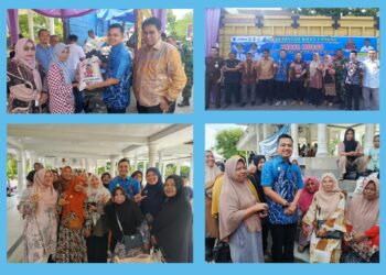 Wali Kota Langsa Cengkrama Bersama Masyarakat di Pasar Murah Disperindagkop