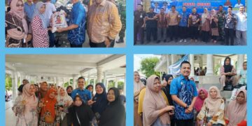 Wali Kota Langsa Cengkrama Bersama Masyarakat di Pasar Murah Disperindagkop