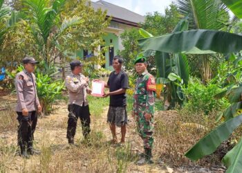 Sinergi TNI-Polri di Pangkalan Lesung, Patroli Karhutla Digelar, Warga Diingatkan Bahaya Bakar Lahan