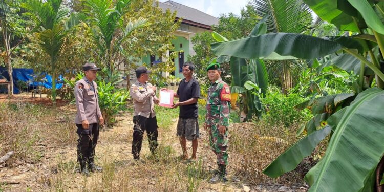 Sinergi TNI-Polri di Pangkalan Lesung, Patroli Karhutla Digelar, Warga Diingatkan Bahaya Bakar Lahan