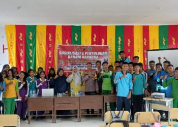 Polsek Teluk Meranti Sosialisasikan Bahaya Narkoba ke Siswa Baru SMAN 3