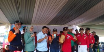 Senam Pagi Bersama HUT PWRI Ke- 63 Tahun 2025 Palembang 