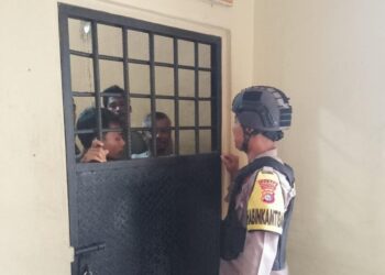 Cegah Gangguan Keamanan, Polsek Kerumutan Intensifkan Pengecekan Rutan dan Tahanan
