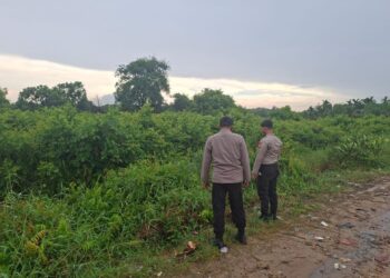 Polsek Pangkalan Kerinci Gelar Patroli Karhutla dan Sosialisasi Larangan Bakar Lahan