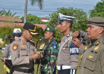 Kapolres Kampar Pimpin Upacara  Ops Lancang Kuning 2025 Berlangsung Selama 14 Hari