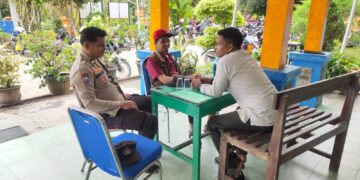 Bhabinkamtibmas Sambangi SMA Negeri 1 Bunut, Sampaikan Imbauan Jaga Kamtibmas