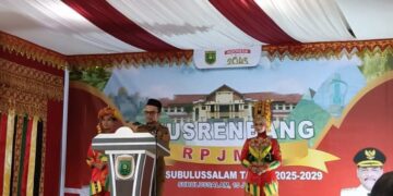 Wali Kota Subulussalam Buka Musrenbang RPJMD 2025-2029, Fokus pada Pendidikan Dan Pembangunan